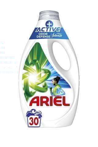 2 x Lessive Ariel +Protection active - Fraîcheur Febreze - 30 lavages