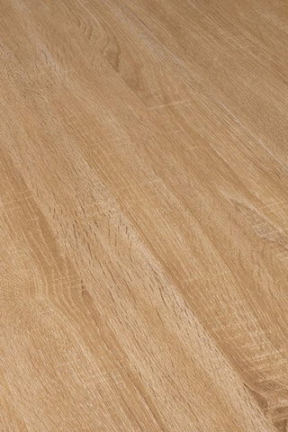 Mesa de jantar Soline - Imitação de madeira e preto