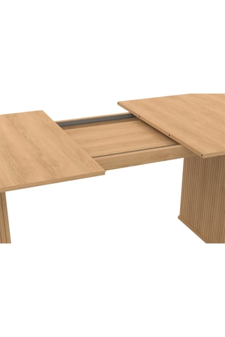Mesa de jantar extensível Albane - Imitação de madeira