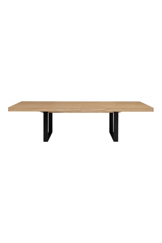 Mesa extensível Brixton Imitação de madeira e preto
