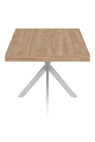 Mesa Brixton - Imitação madeira e branco