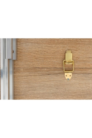 Mesa extensível Manufacture - Imitação de madeira e preto