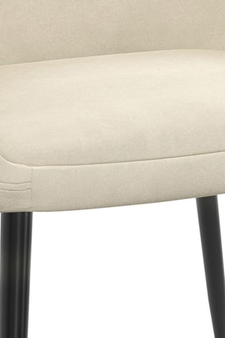 2 cadeiras Dory - Creme e preto