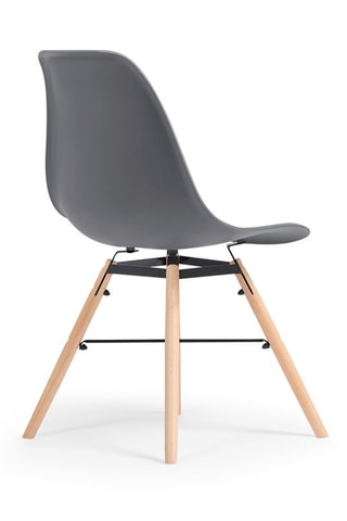 2 cadeiras Arkken -  Cinzento e natural