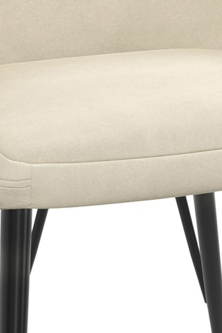 4 cadeiras Dory - Creme e preto