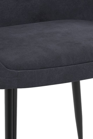 2 cadeiras Dory - Cinzento e preto