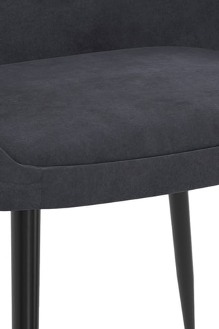 4 cadeiras Dory - Cinzento e preto