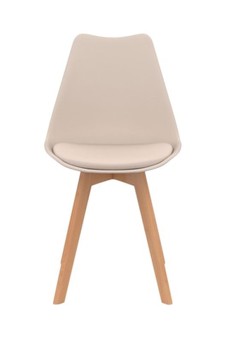 4 cadeiras Nordia - Cinzento, bege, terracotta e cinzento-escuro