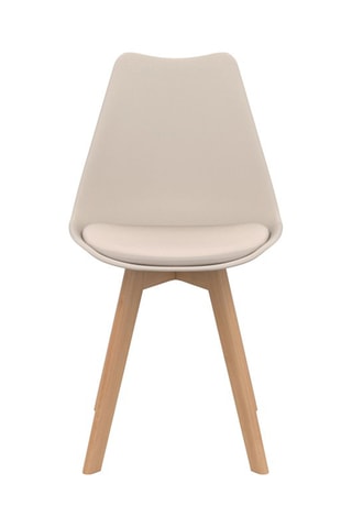 2 cadeiras Nordia - Bege e natural