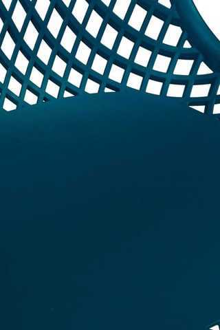 6 cadeiras Maelle - Azul-pato e natural