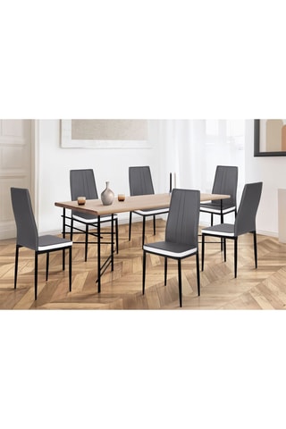 6 cadeiras Jodie - 39 x 41,5 x 96 cm