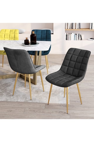 4 cadeiras em madeira Mélinda - 20 x 46 x 62,5 cm