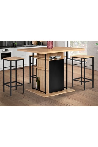 Ilha central Théo 
Castanho e preto