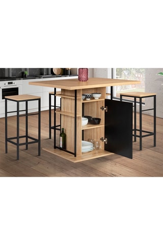 Ilha central Théo 
Castanho e preto