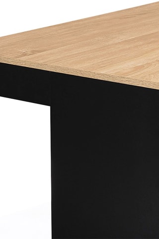 Ilha central - Imitação de madeira e preto