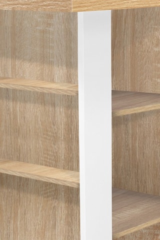 Ilha central Théo - 
Castanho e branco