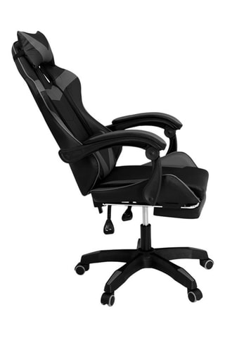 Cadeirão de escritório especial gaming - Preto e cinzento