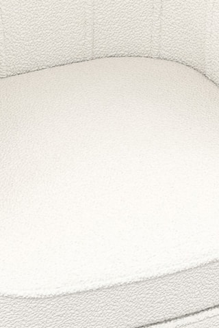 Cadeirão Arielle - Branco e dourado - Veludo