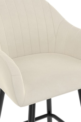 2 bancos de bar Ariana - Creme