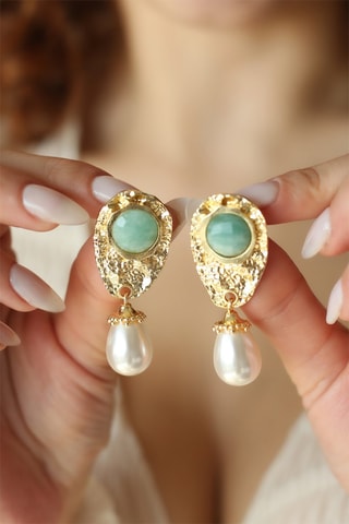 Boucles d’oreilles - Amazonites 