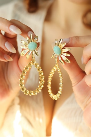 Boucles d’oreilles - Amazonites