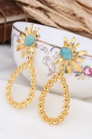 Boucles d’oreilles - Amazonites