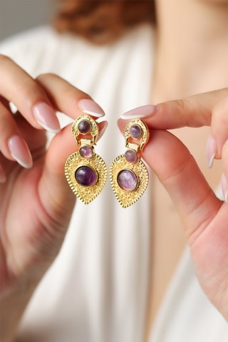Boucles d’oreilles - Améthystes