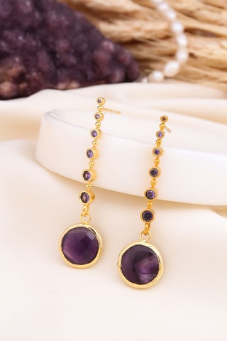 Boucles d’oreilles - Améthystes