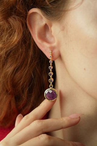 Boucles d’oreilles - Améthystes