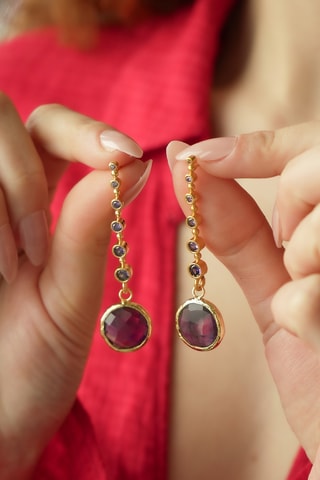 Boucles d’oreilles - Améthystes