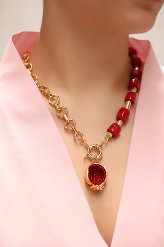 Collier - Bronze et zircons