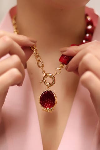 Collier - Bronze et zircons