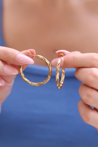 Créoles - Doré rose