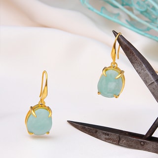Boucles d'oreilles - Amazonites