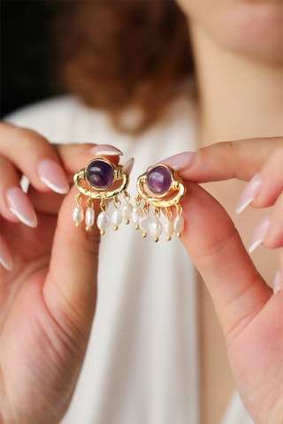Boucles d’oreilles - Améthystes