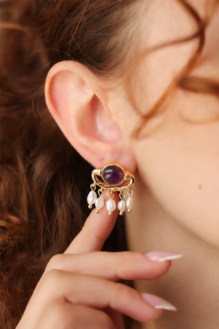 Boucles d’oreilles - Améthystes