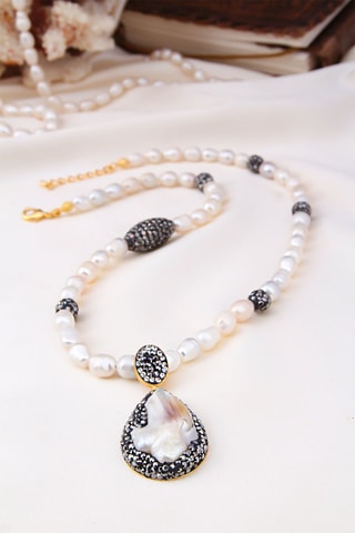 Parure dorée à l'or fin jaune - Perles de culture