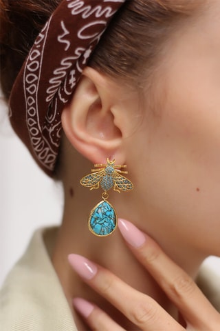 Boucles d'oreilles Turquoises
