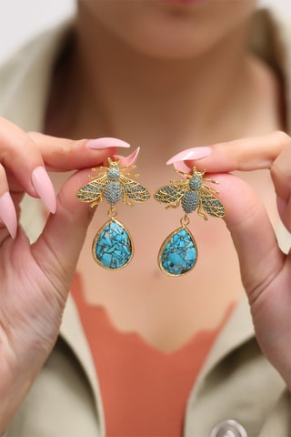 Boucles d'oreilles Turquoises
