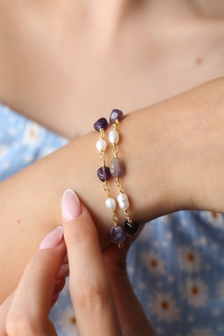 Bracelet - Améthystes