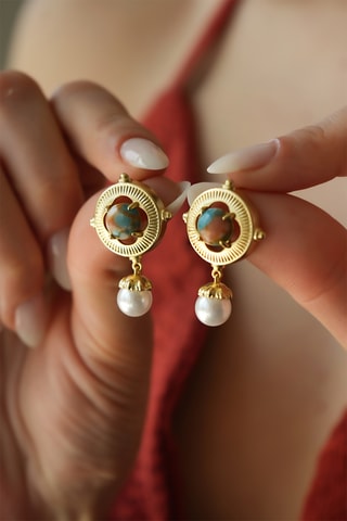 Boucles d’oreilles - Variscites