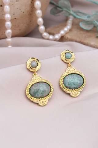 Boucles d’oreilles - Amazonites