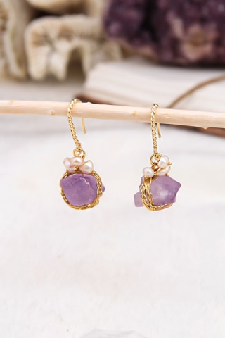 Boucles d’oreilles - Améthystes 