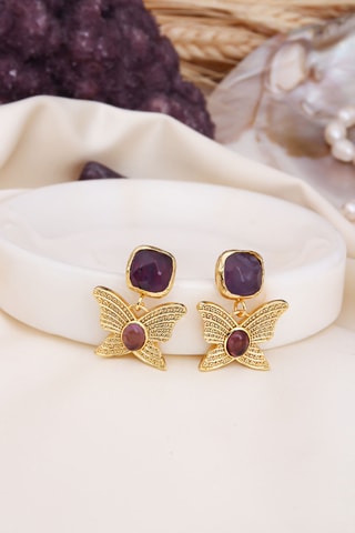 Boucles d’oreilles - Améthystes