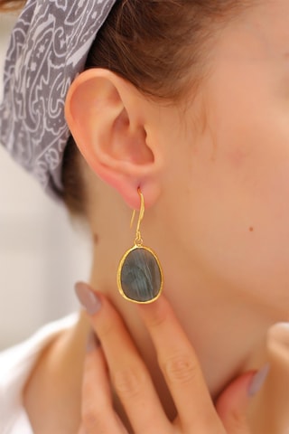 Boucles d'oreilles - Labradorite