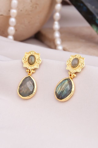 Boucles d’oreilles - Labradorites