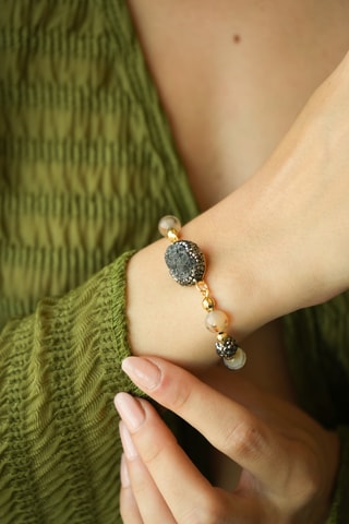 Bracelet - Agates et hématites