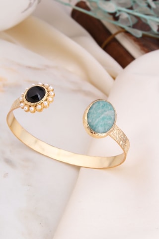 Jonc - Amazonite et onyx