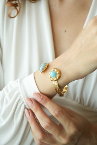 Jonc - Turquoise et amazonite