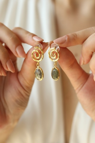 Boucles d'oreilles - Prehnites